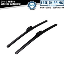 Windshield Wiper Blades 16 & 16 Inch Silicone Coated & Water Repellent Wipers