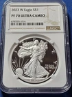 2023 W Silver American Eagle S$1 Proof NGC Certified PF70 Ultra Cameo