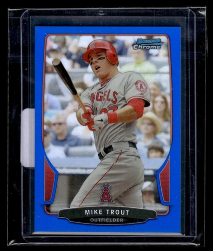 2013 Bowman Chrome Blue Refractor #50 Mike Trout Angels 247/250