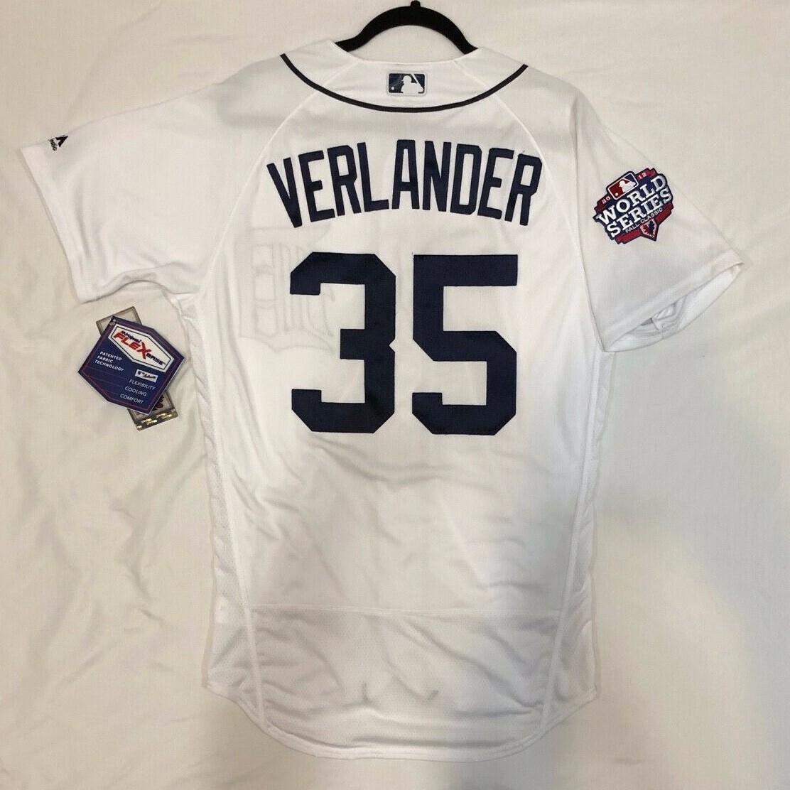 majestic MLB デトロイト・タイガース バーランダー ユニフォーム AUTHENTIC MAJESTIC 40 MEDIUM DETROIT TIGERS JUSTIN VERLANDER FLEX