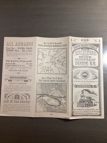 Brochure vintage emozionante pietra montagna scenica ferrovia giro strada B42 - Foto 7 di 9