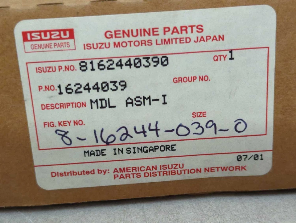 Nuevo módulo de control del motor Isuzu ECM genuino OEM 1996 Rodeo Passport 8162440390 Foto 2 de 4
