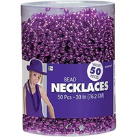 Amscan Party Perfect Team Spirit Metallic Bead Necklace (50 Piece) Purple 6 X... on sale Amscan Party Perfect Team Spirit Metallic Bead Necklace (50 Piece) Purple 6 X... on sale