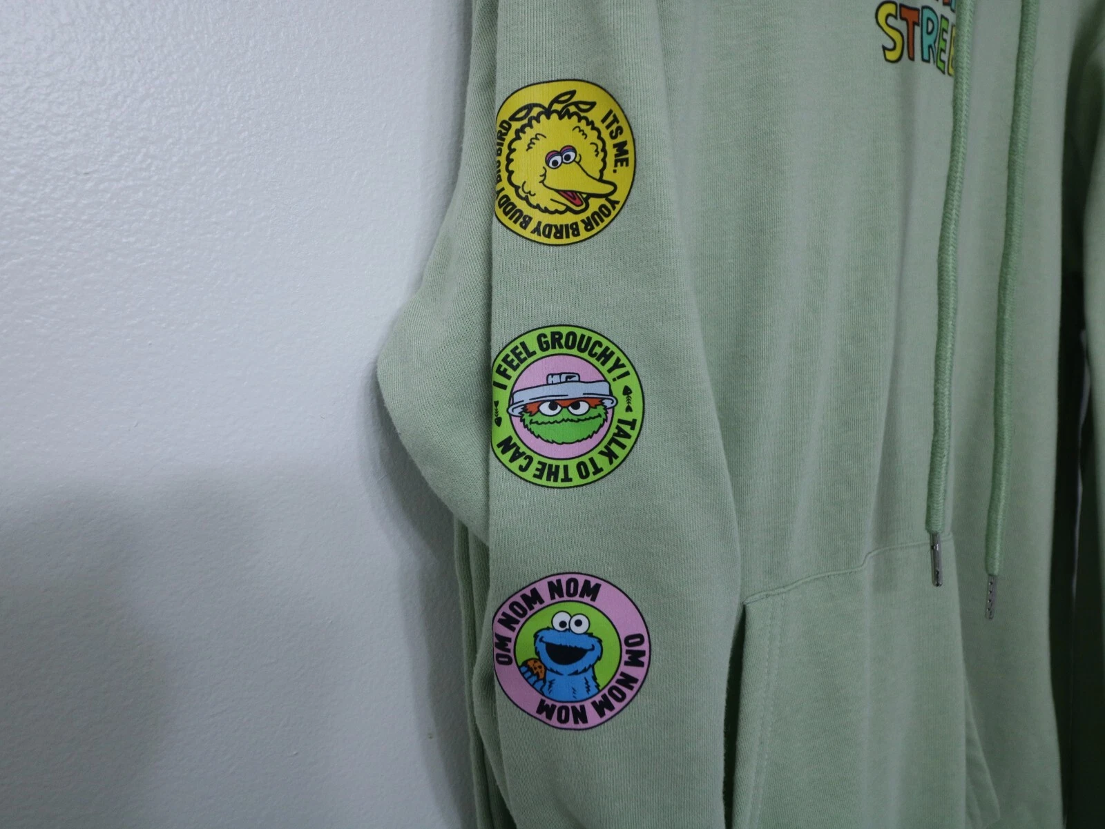 MOSCHINO Maglione uomo Sesame Street vestibilità oversize con cappuccio taglia media