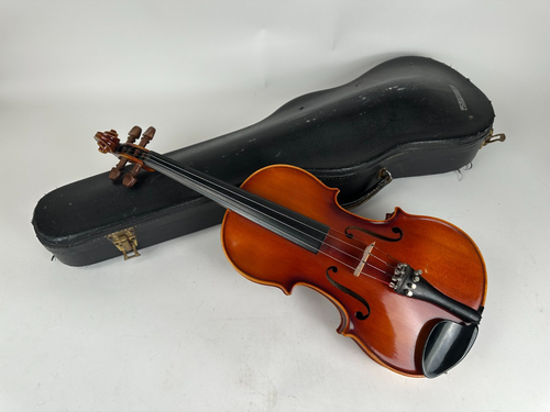 Ein feiner Vintage E.R. Pfretzschner Stradivari Kopie Geige & Koffer - Bild 3 von 14