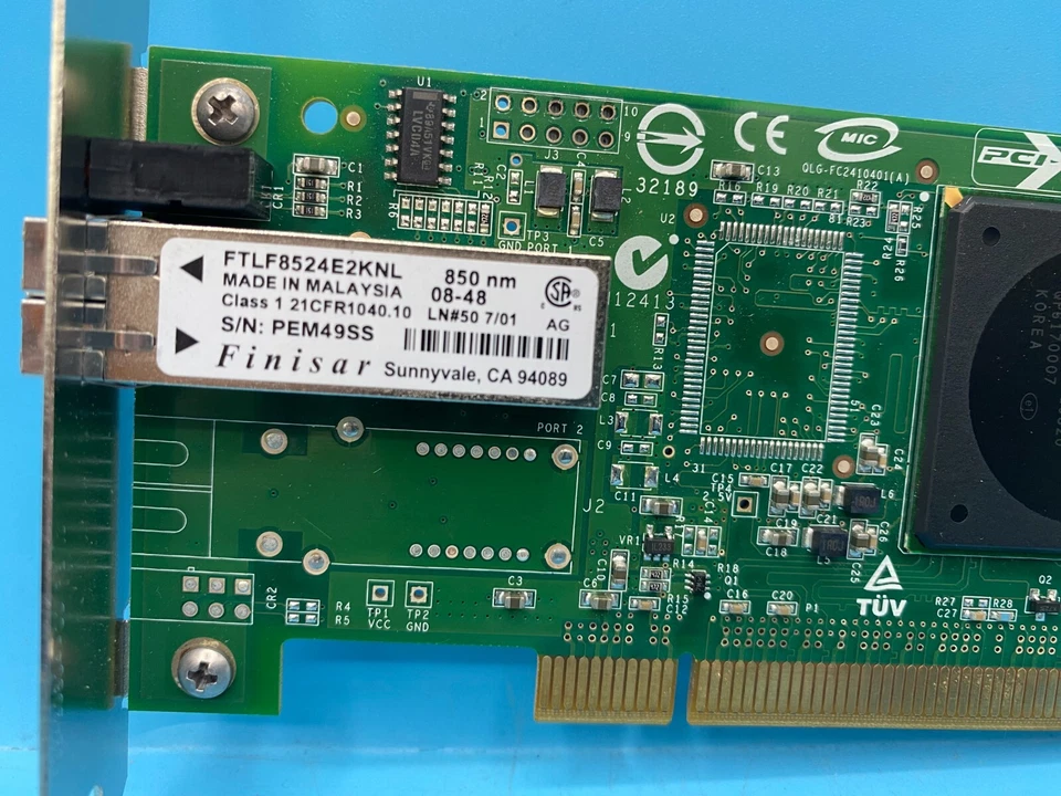 Qlogic QLA2460 Single Port - Optical FC 4Gbps Full Height PCI-X HBA (OFFERS OK) - Image 3 of 4