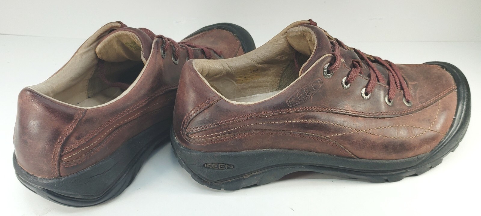 Scarpe da ginnastica Keen Toyah donna 7 5 (38) bordeaux escursionismo interno in pelle 53001