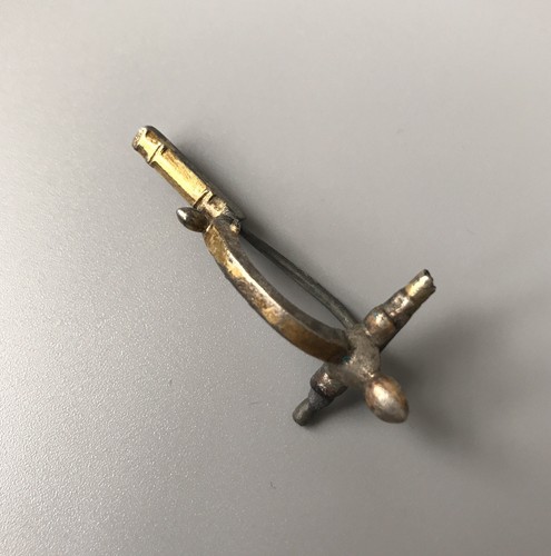 Superb Ancient Roman Silver Gilt/ Gilded " Cross - Bow " Type Brooch / Fibula - Picture 4 of 12