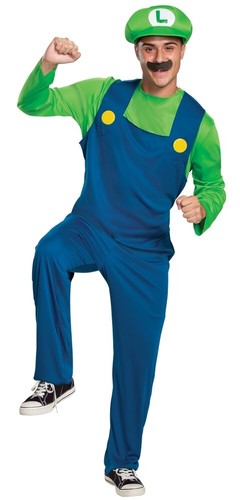 Men's Luigi Classic Costume Nintendo 