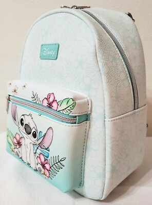 NEW LOUNGEFLY BRAND DISNEY LILO & STITCH HIBISCUS MINI BACKPACK Loungefly Disney Lilo & Stitch Hibiscus Sketch Mini Backpack  main image 4