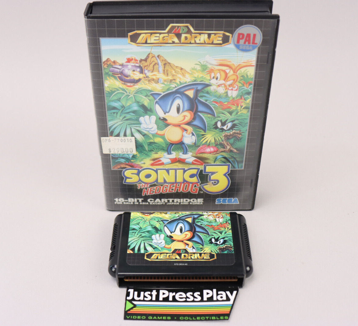 Sonic the Hedgehog 3 Sega Mega Drive PAL Asia Ver. Cart & Box/Art