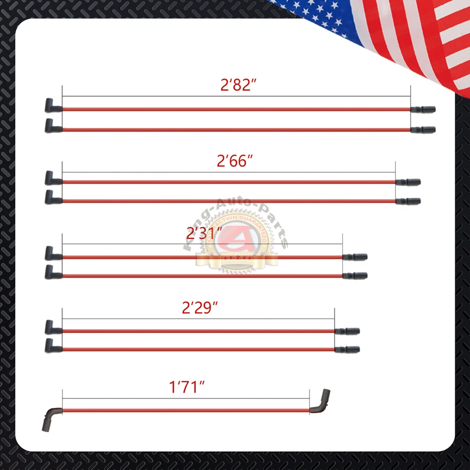 Distributor & Platinum Spark Plugs & Wires12598210 for Chevy GMC Pickup GM02 - Image 4 of 4