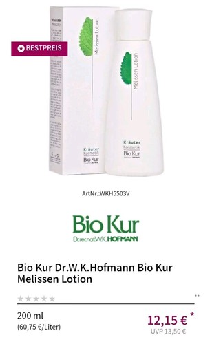 Bio Kur Dr. W.K. Hofmann diverse Cremes Kosmetika - Bild 2 von 8
