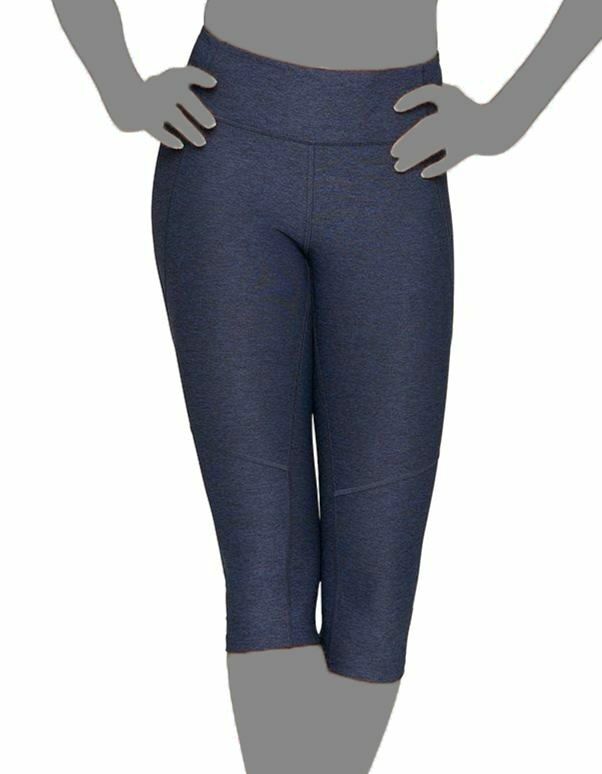 $88 Outdoor Voices Women's Blue Warmup Kneecap Athletic Capri