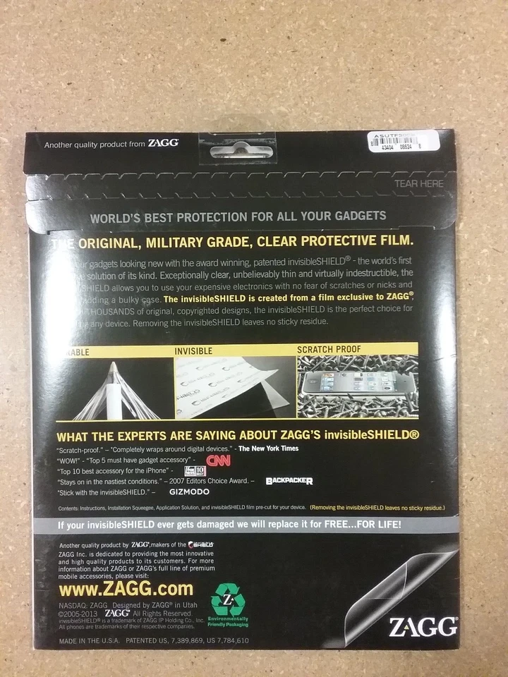 ZAGG InvisibleShield Screen Protector for ASUS Transformer Pad - Image 2 of 2