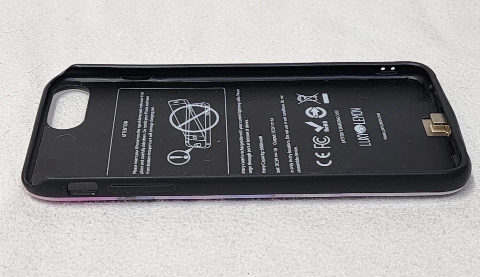 LUXY Lemon Battery Power Holographic Phone Case for iPhone 7/8 Plus - Image 4 of 4