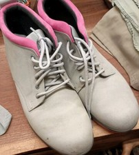 SAS Gretchen Chukka Buty Szare Różowe Nubukowe Skóra Sznurowane Kostki: Damskie 9,5M 