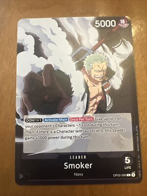 Smoker ® Leader ® Paramount War L OP02-093 ® One Piece ® Inglese - Foto 11