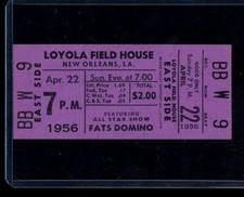 1956 Loyola Field House Fats Domio Ticket