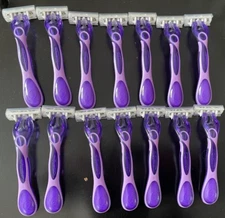 14x Schick Women's 4 Blade Quattro Titanium Disposable Razors 14 total