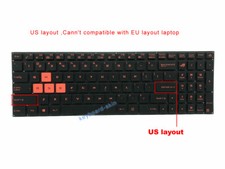 Nuevo para Asus GL502V GL502VS-WS71 GL502VM-DS74 GL502VT-DS72 EE. UU. Teclado retroiluminado