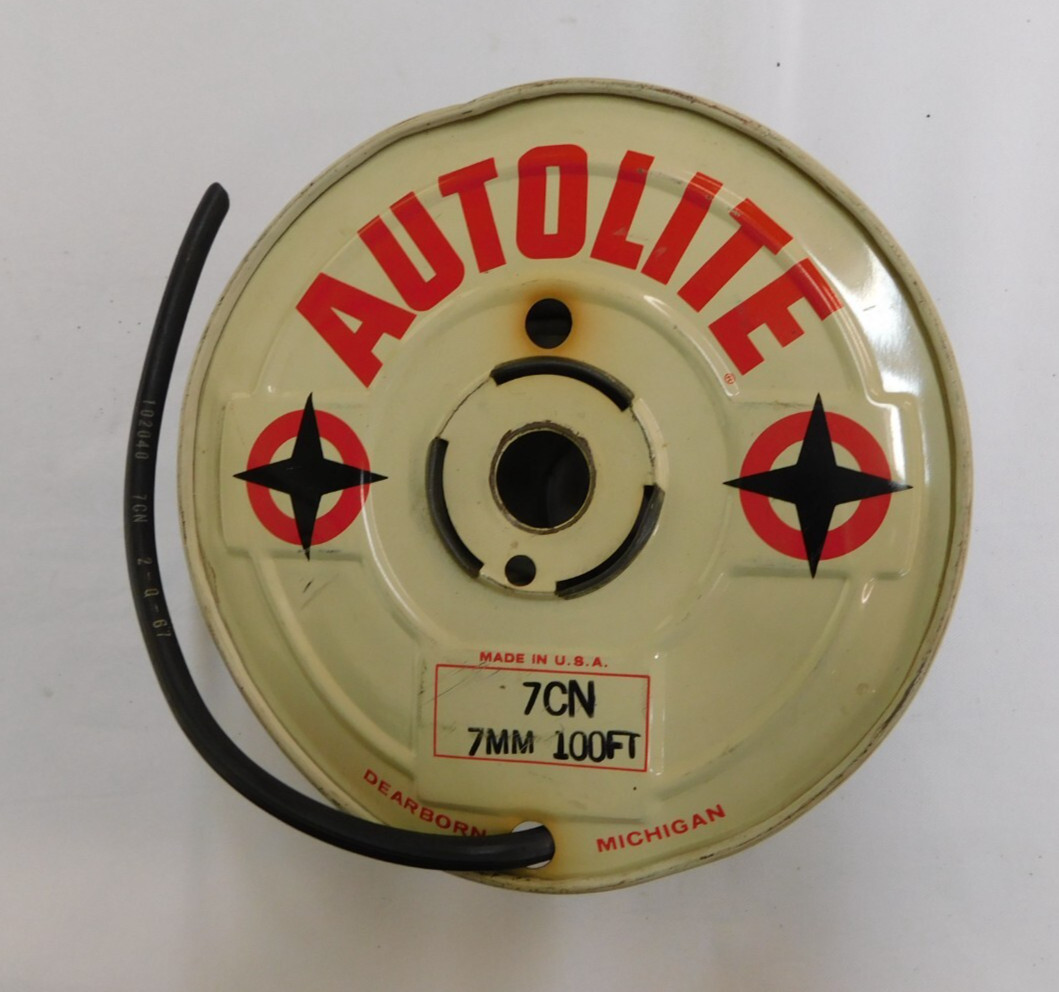 NOS OEM Ford 1967 Autolite Plug Wire Spool 2-67 Date Mustang Galaxie Fairlane