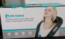Shiatsu back shoulder neck massager w/heat car office or home enjoy anywhere
