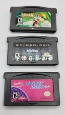 Game Boy Advance Lot of 3 Games: Secret Agent / Spider Man / Rayman Advance