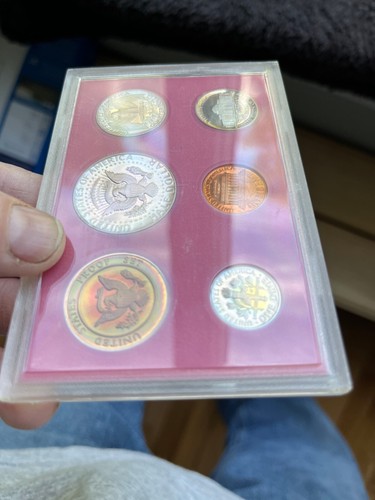 1982 US Proof 5+1 tkn Coin Set Naturally Toned! VERY RARE FIND TONED COIN SET! - Picture 18 of 20