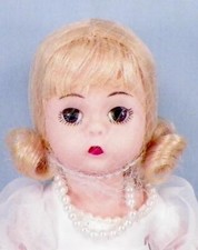 Madame Alexander Doll Bride in OB 21170 8in Blonde Hair Blue Eyes Vintage 1999