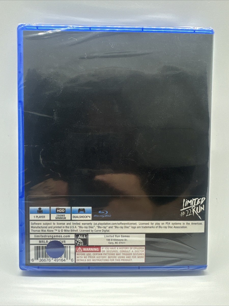 Brand New - Thomas Was Alone Sony PlayStation 4 Limited Run PS4