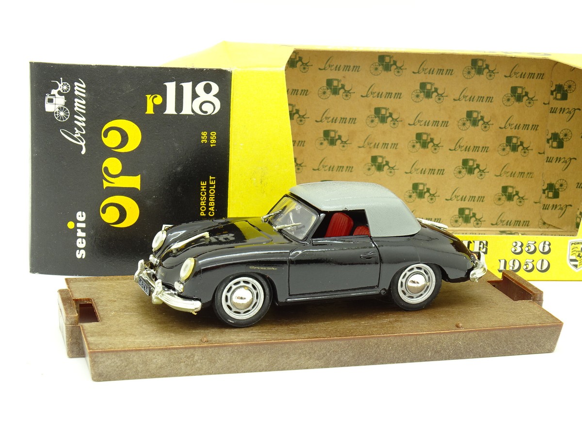 BRUMM Porsche 356 1952 ミニカー ケース付き　1/43 Brumm Porsche 356 Carrera Coupe 1952 Diecast 1:43 ) Red MADE
