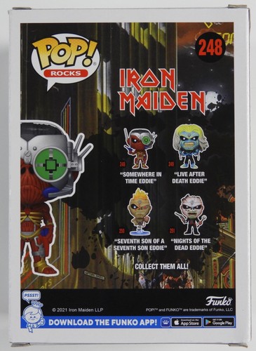 Autógrafo Derek Riggs JSA Firmado por Eddie Iron Maiden FUNKO POP #248 - Imagen 3 de 8