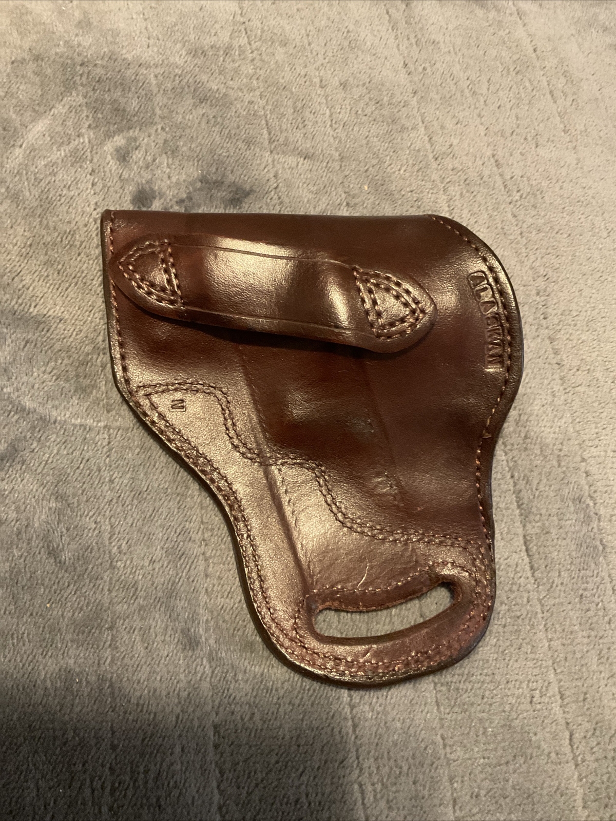DM BULLARD Leather Holster AZLE TEXAS for Ruger Brown Leather Vintage