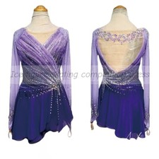 manufacturer store girls ice figure skating dress hand made