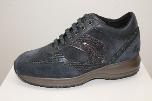 Sneakers Geox D Happy R Suede blu tipo Hogan Interactive listino €122 - 30%  | eBay