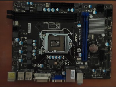 MSI Motherboard H61M-P31/W  LGA1155 DDR3 Chipset Intel H77-Parts Only