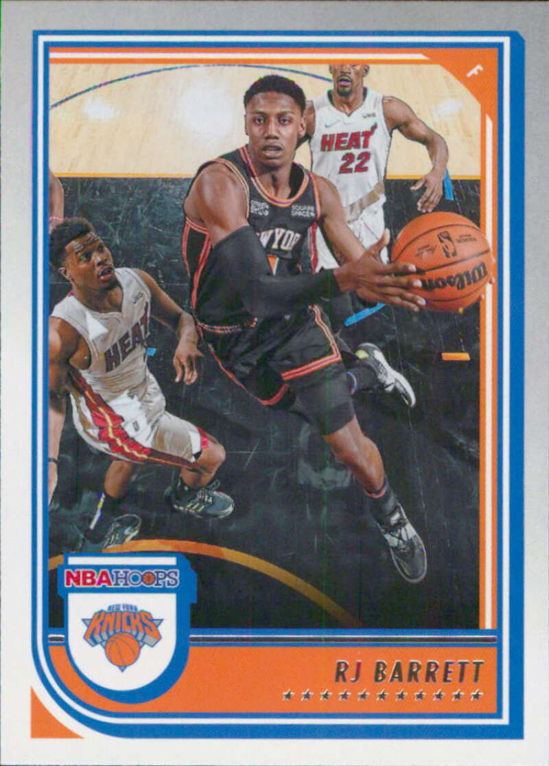 2022-23 Panini NBA Hoops #18 RJ Barrett NM-MT Knicks ID