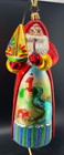 Christopher Radko Santa With Castle Scene Ornament