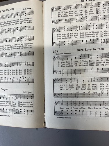 Vtg The Hymnal / Hymns Of Praise Numbers One And Two Combined Book U.S.A 1958 - Picture 12 of 14