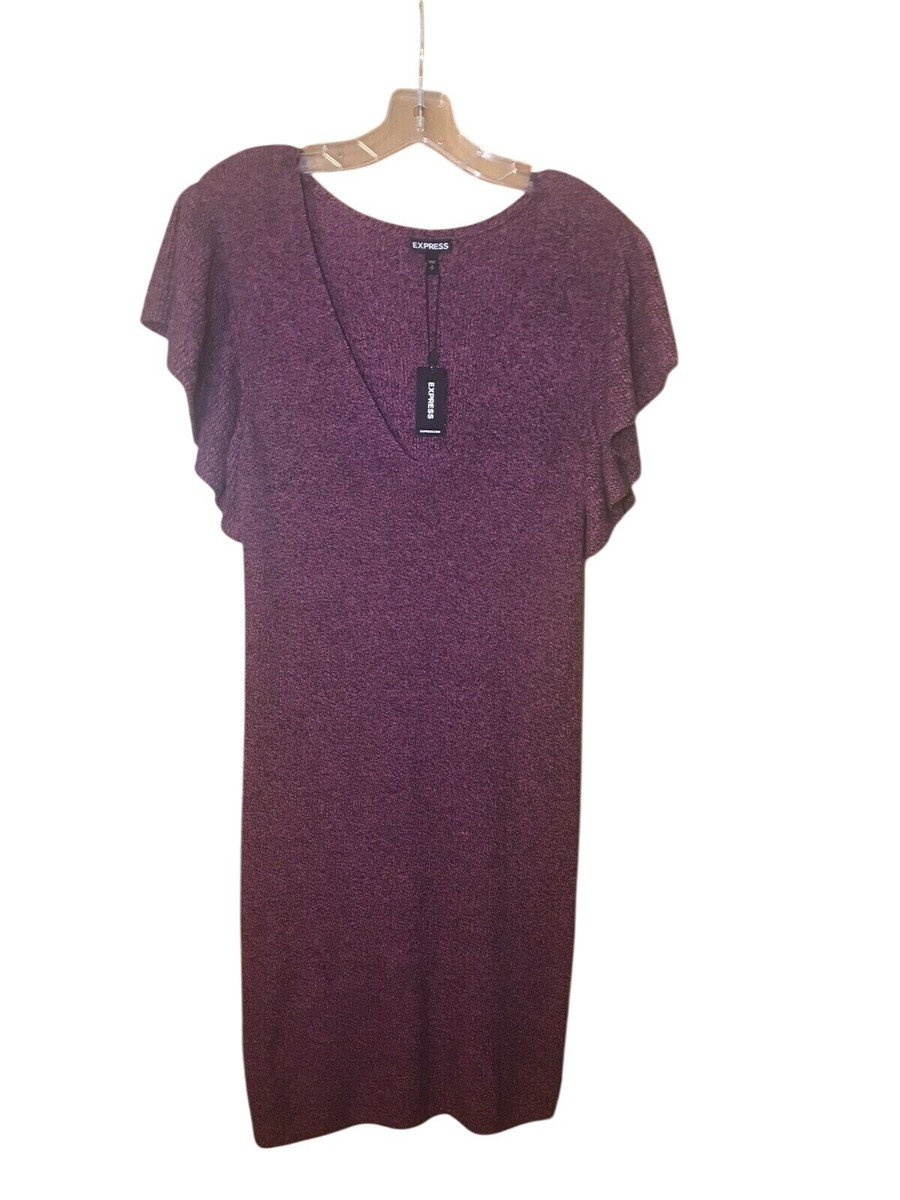 fitted lace wedding dress Alana Henley Sweater Dress – Purple – Rebecca Minkoff
