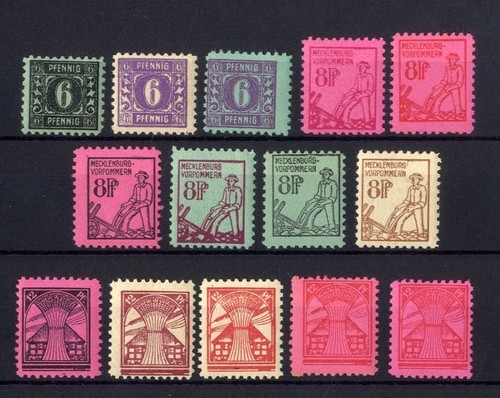 SBZ, Mecklenburg-Vorpommern Michel Nr. 8-19 mit Untertypen postfrisch [62660