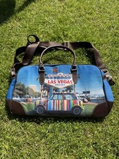 Rare Paul Smith Las Vegas Travel Weekend Bag Holdall Retro Mini Leather Canvas