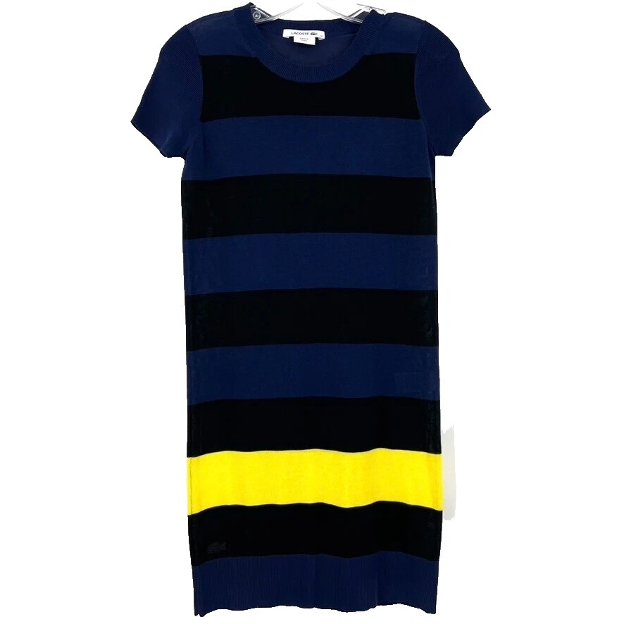 Vestidos casual de algodón a rayas Lacoste para Mujeres