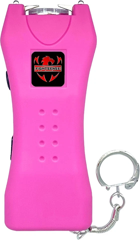 Pistola de aturdimiento recargable FIGHTSENSE 10 mil voltios con luz LED extremadamente potente Foto 3 de 4