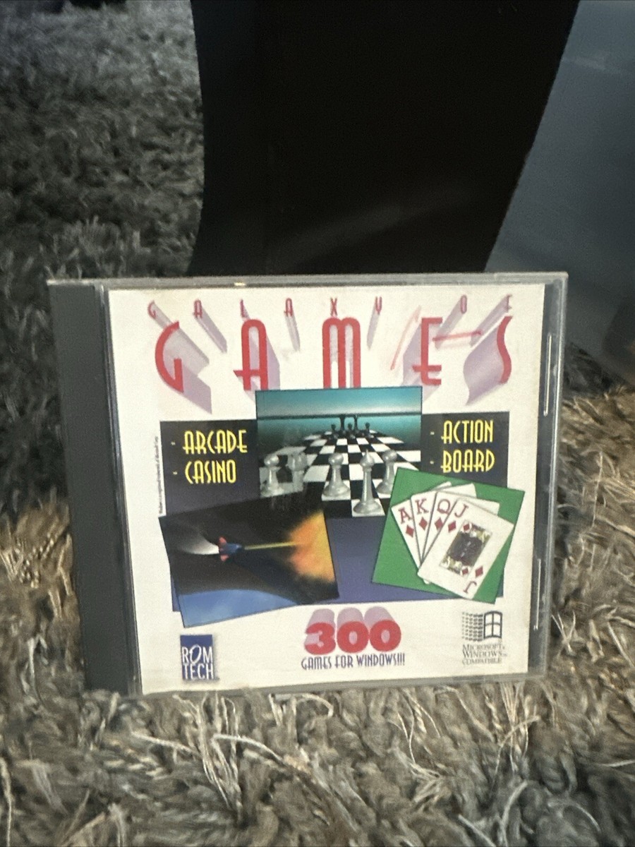 激レア カジノプロフェッショナルWindows CD-ROM Galaxy of Games PC CD-Rom 1997 (Over 300 Arcade, Casino, Action