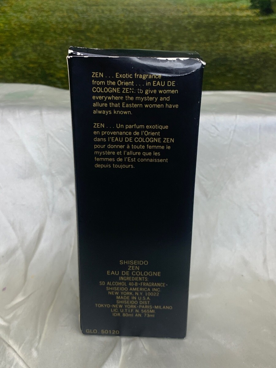Shiseido Zen 80ml EDC Splash (new with box)