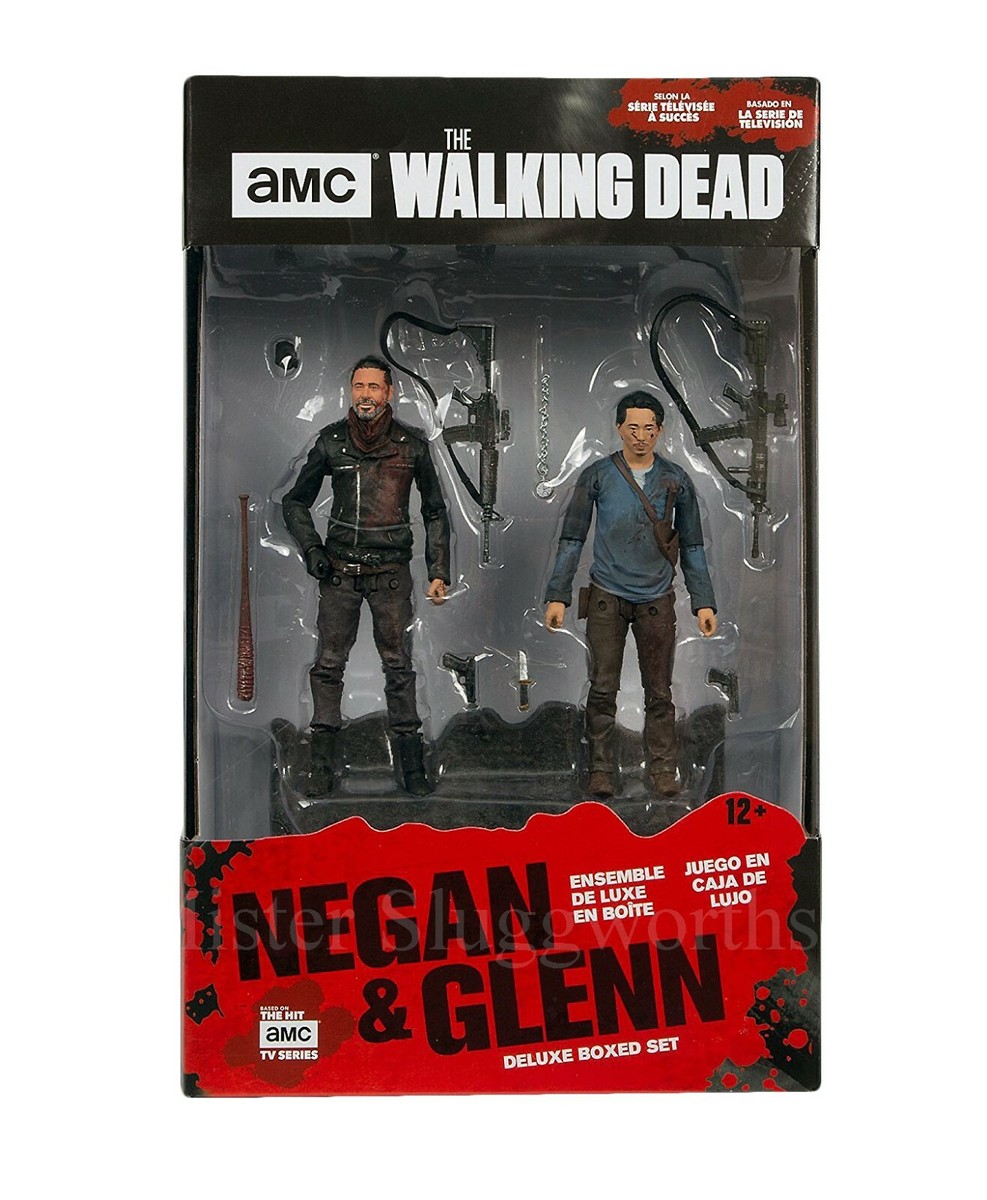 NEW AMC Mcfarlane The Walking Dead Negan & Glenn Deluxe Box