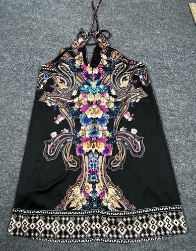 ECI New York Halter Dress M Floral Boho Festival Resort Y2K Cruise Fairy - Picture 5 of 19