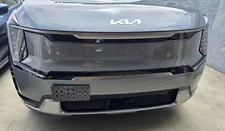 Front Bumper Tow Hook License Plate Tag Mount Tag Bracket For KIA EV9 2024-2025